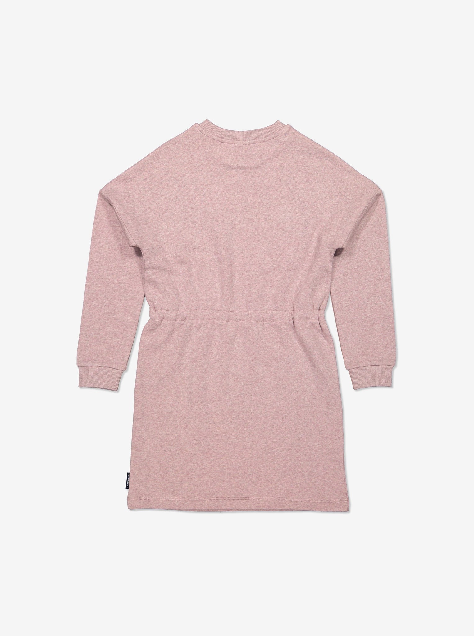 Girls Pink Organic Sweatshirt Dress