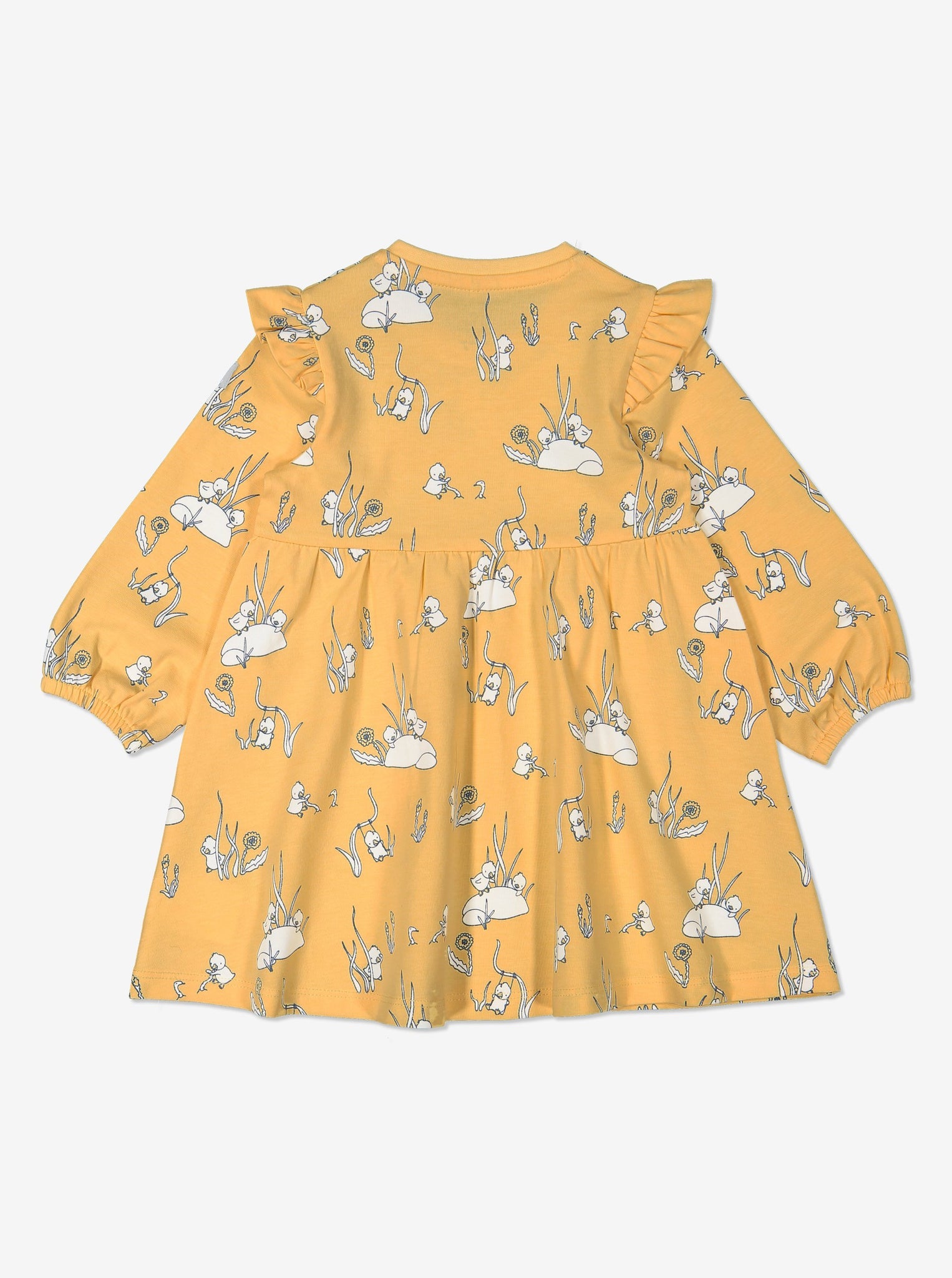 Girl Yellow Soft Organic Cotton Newborn Baby Dress