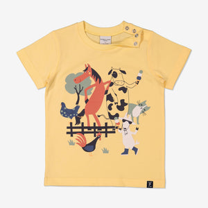 Unisex Yellow Kids Organic T-Shirt