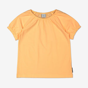 Girl Yellow GOTS Organic Puff Sleeved T-Shirt