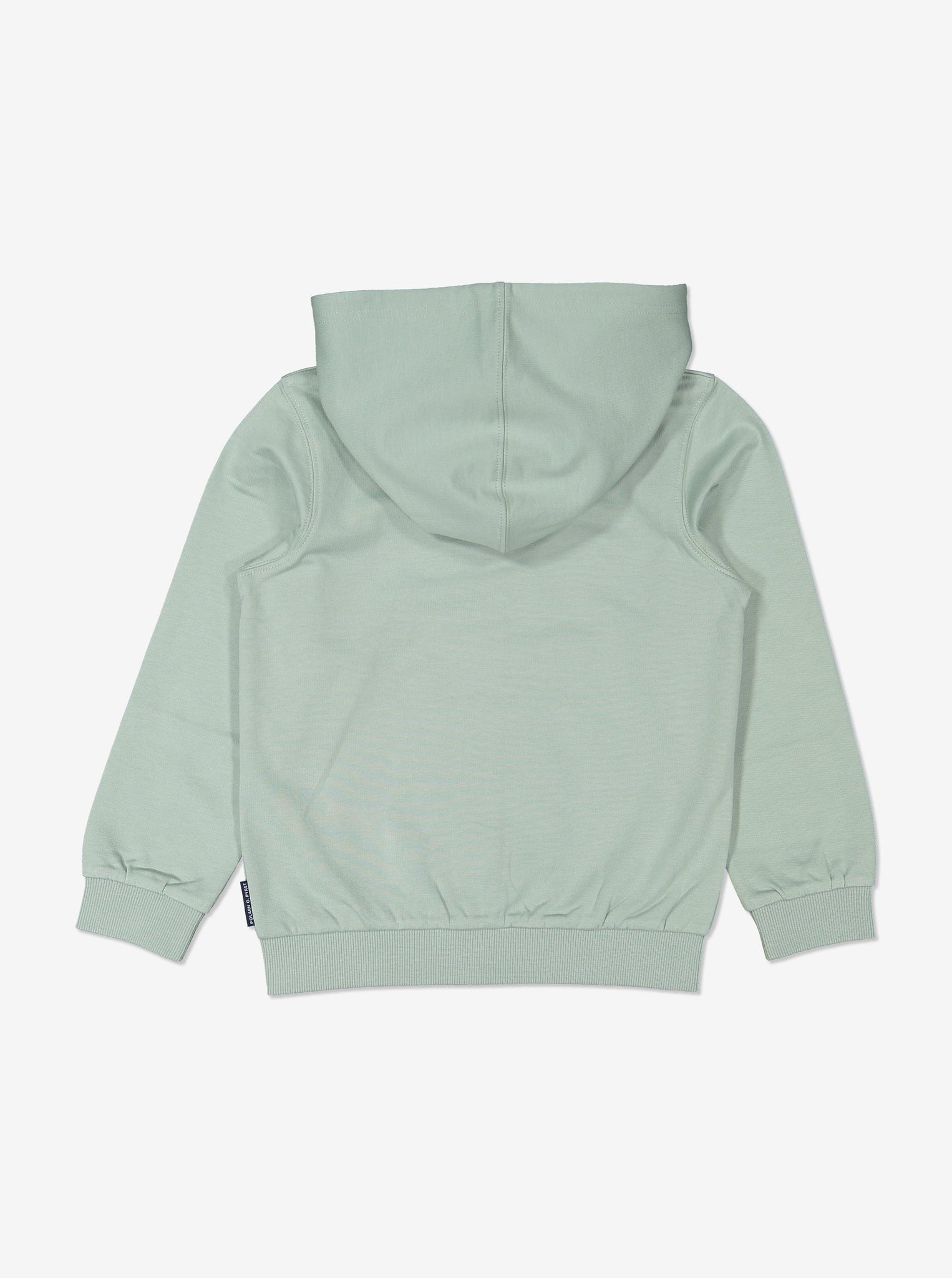 Unisex Green GOTS Organic Kids Hooded Jacket