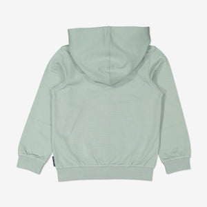 Unisex Green GOTS Organic Kids Hooded Jacket