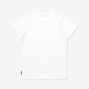 Boys White Kids GOTS Organic T Shirt 