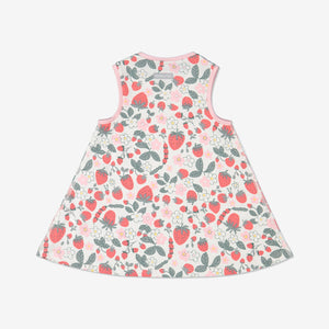 Girls Natural Meadow Print Newborn Baby Dress