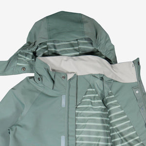 Green Waterproof Kids Shell Jacket