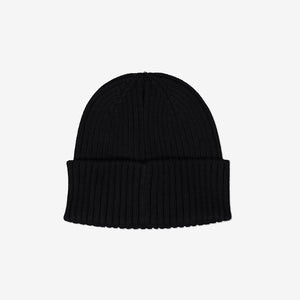 Black Knitted Kids Hat, warm and comfortable organic cotton, ethical and long lasting kids clothes polarn o. pyret