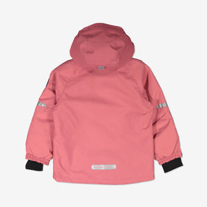 Pink Padded Waterproof Kids Coat