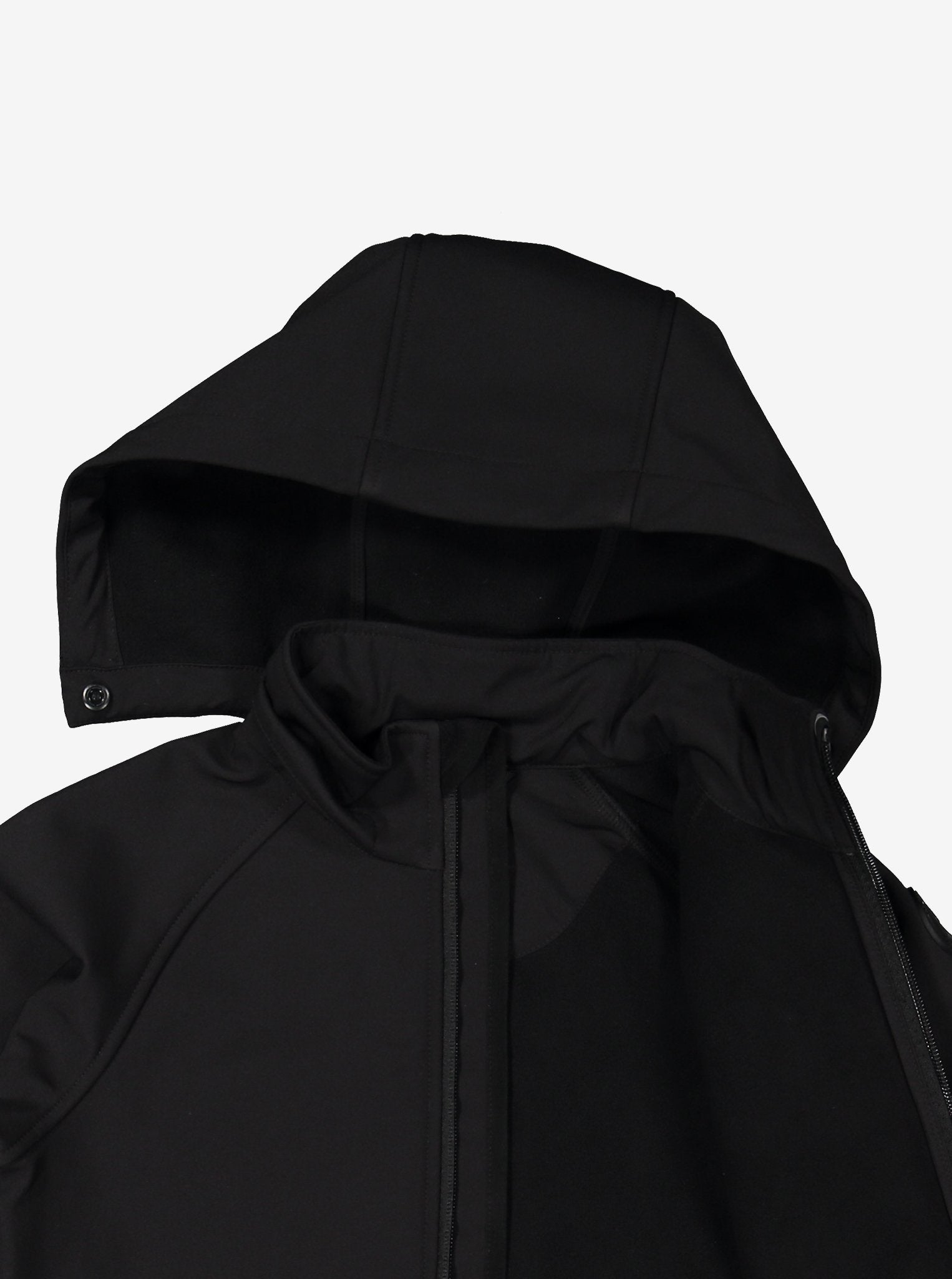   Black Stretch Waterproofs Kids Jacket black, soft warm and comfortable, ethical kids clothes polarn o. pyret 