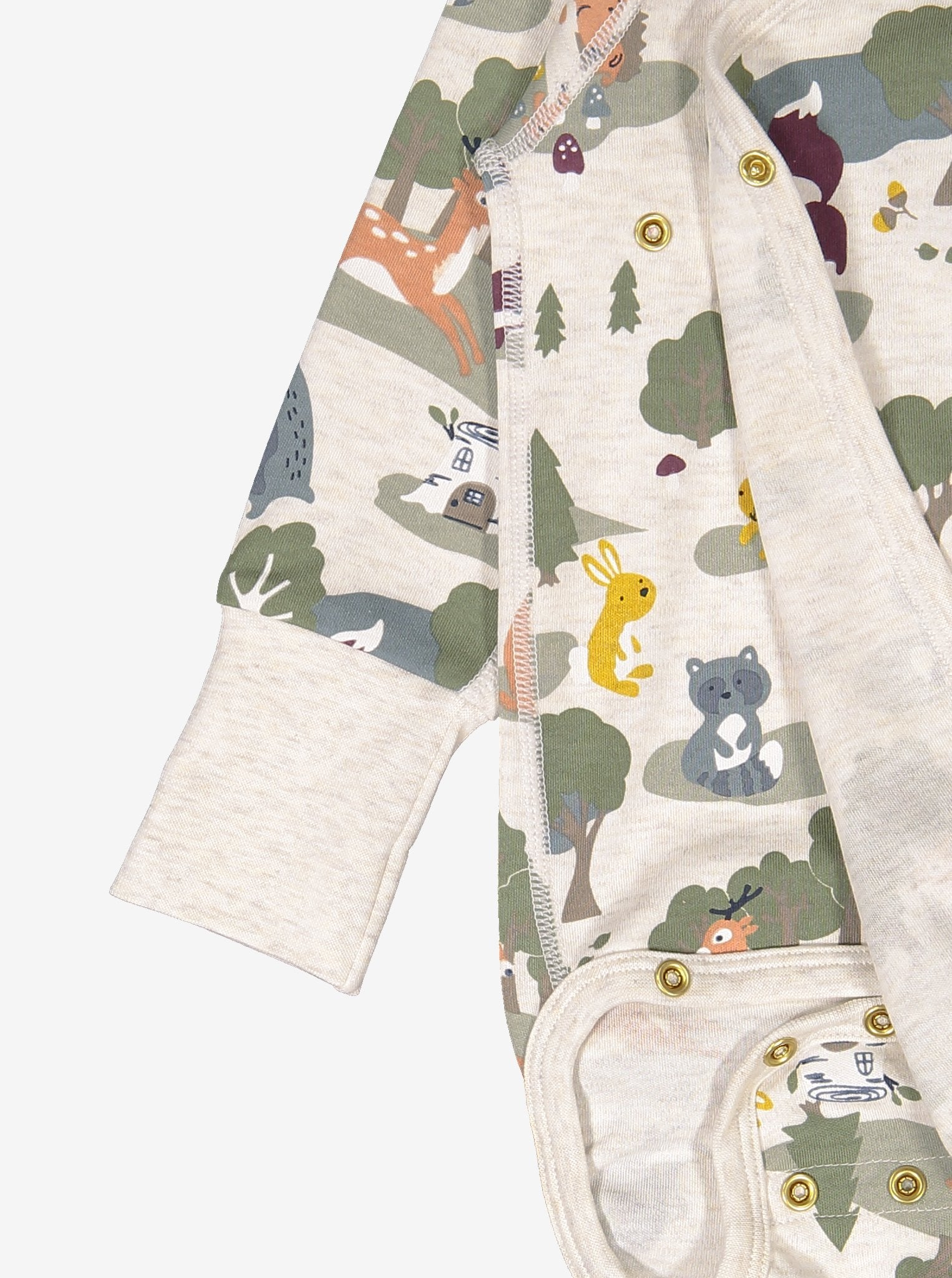 Unisex Animal Print Babygrow, Scandinavian Baby Clothes | Polarn O. Pyret UK