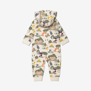 Animal Print White All In One, Unisex Baby Clothes | Polarn O. Pyret UK