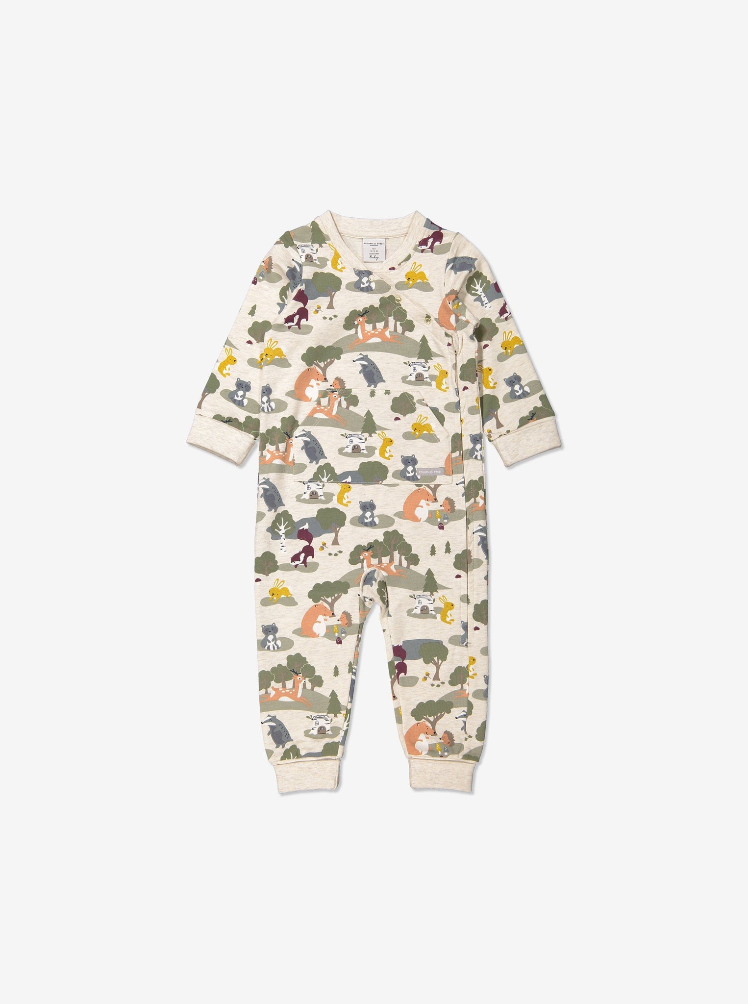 Animal Print White All In One, Unisex Baby Clothes | Polarn O. Pyret UK