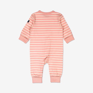 Striped Organic Baby Sleepsuits, Unisex baby Clothes| Polarn O. Pyret UK