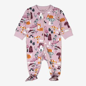 Floral Organic Baby Sleepsuits, Scandinavian Baby Clothes | Polarn O. Pyret UK