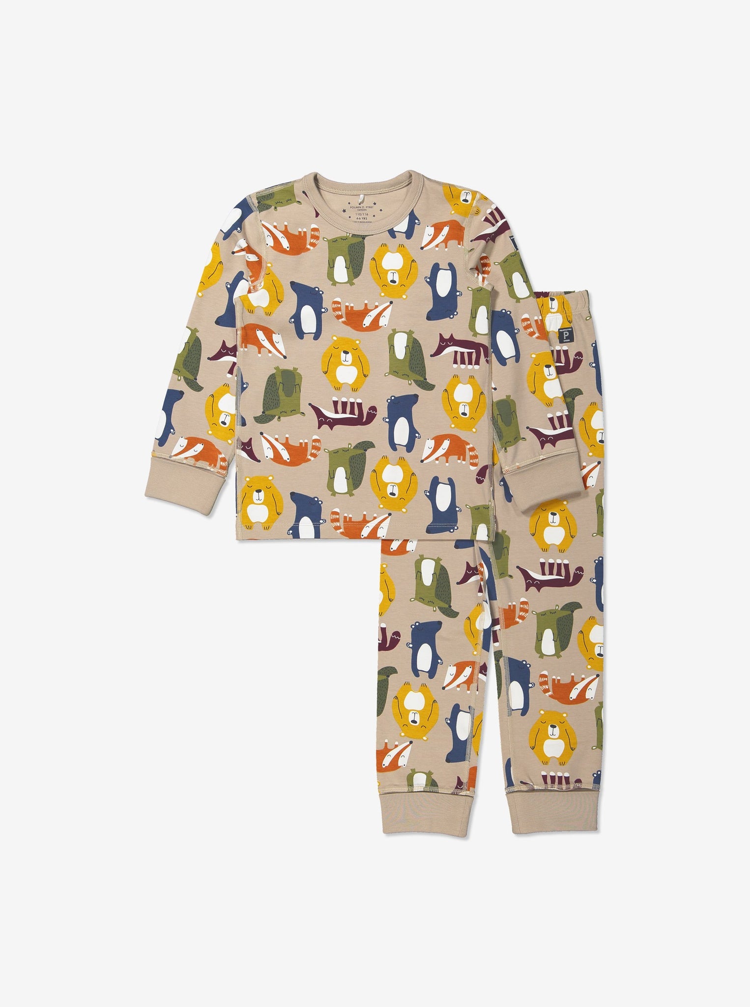 Organic Animal Print Boys Pyjamas, Ethical Kids Clothes| Polarn O. Pyret UK