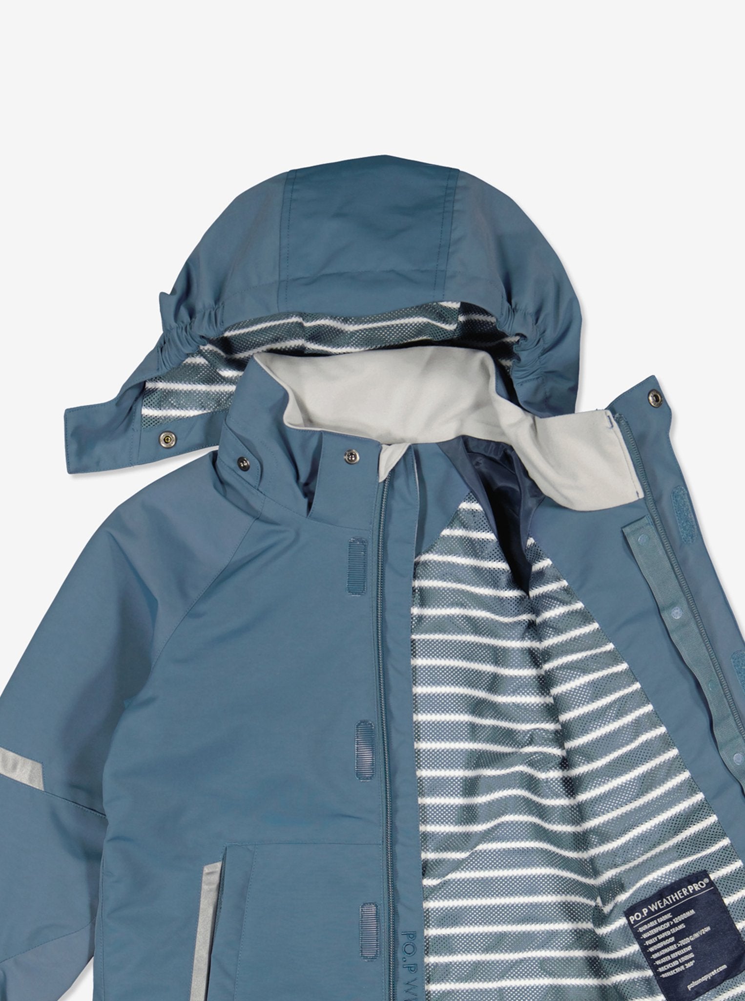 Blue Kids Waterproof Jacket from Polarn O. Pyret Kidswear. Waterproof Kids Jacket 