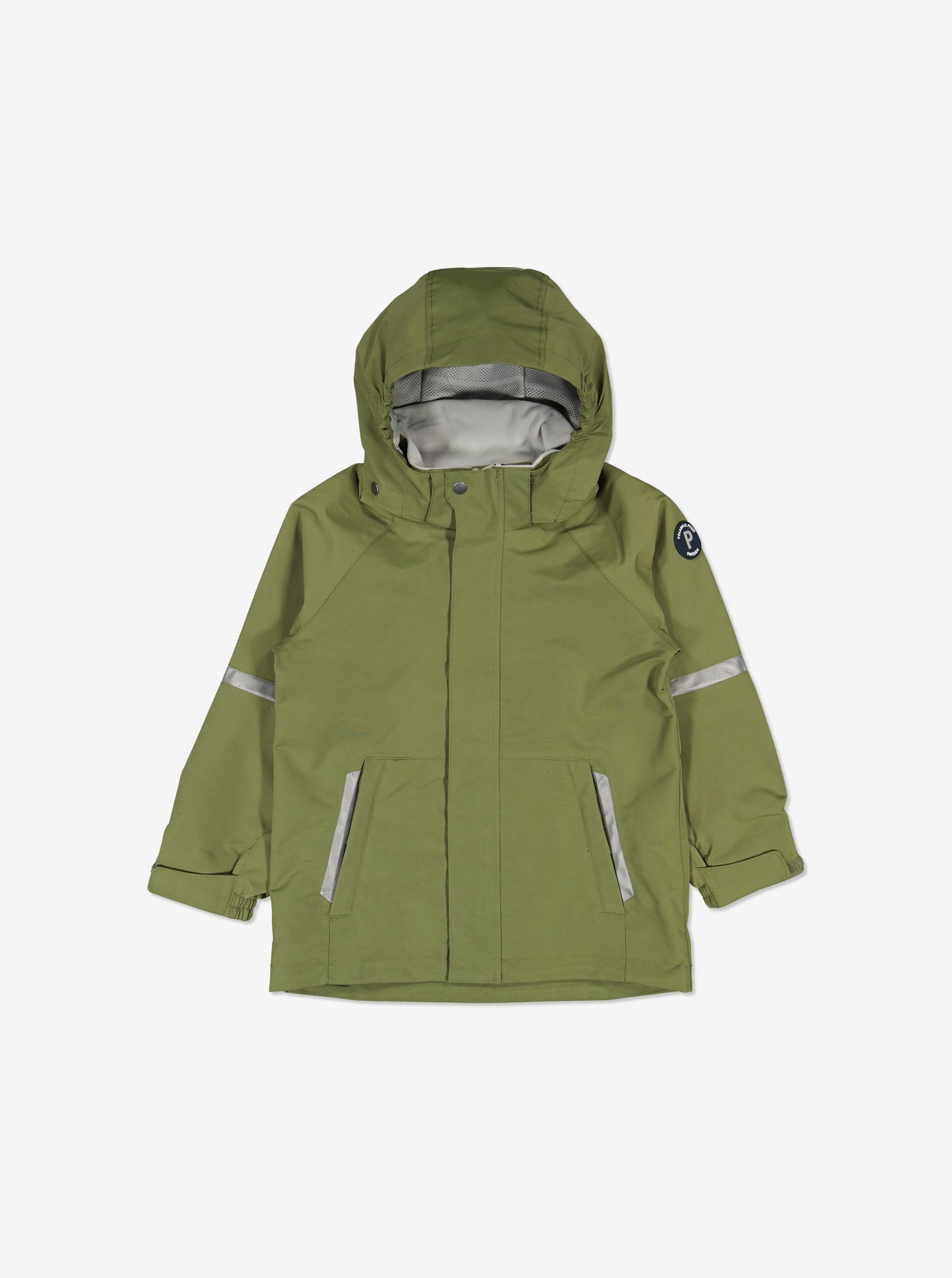 Green Kids Waterproof Jacket from Polarn O. Pyret Kidswear. 