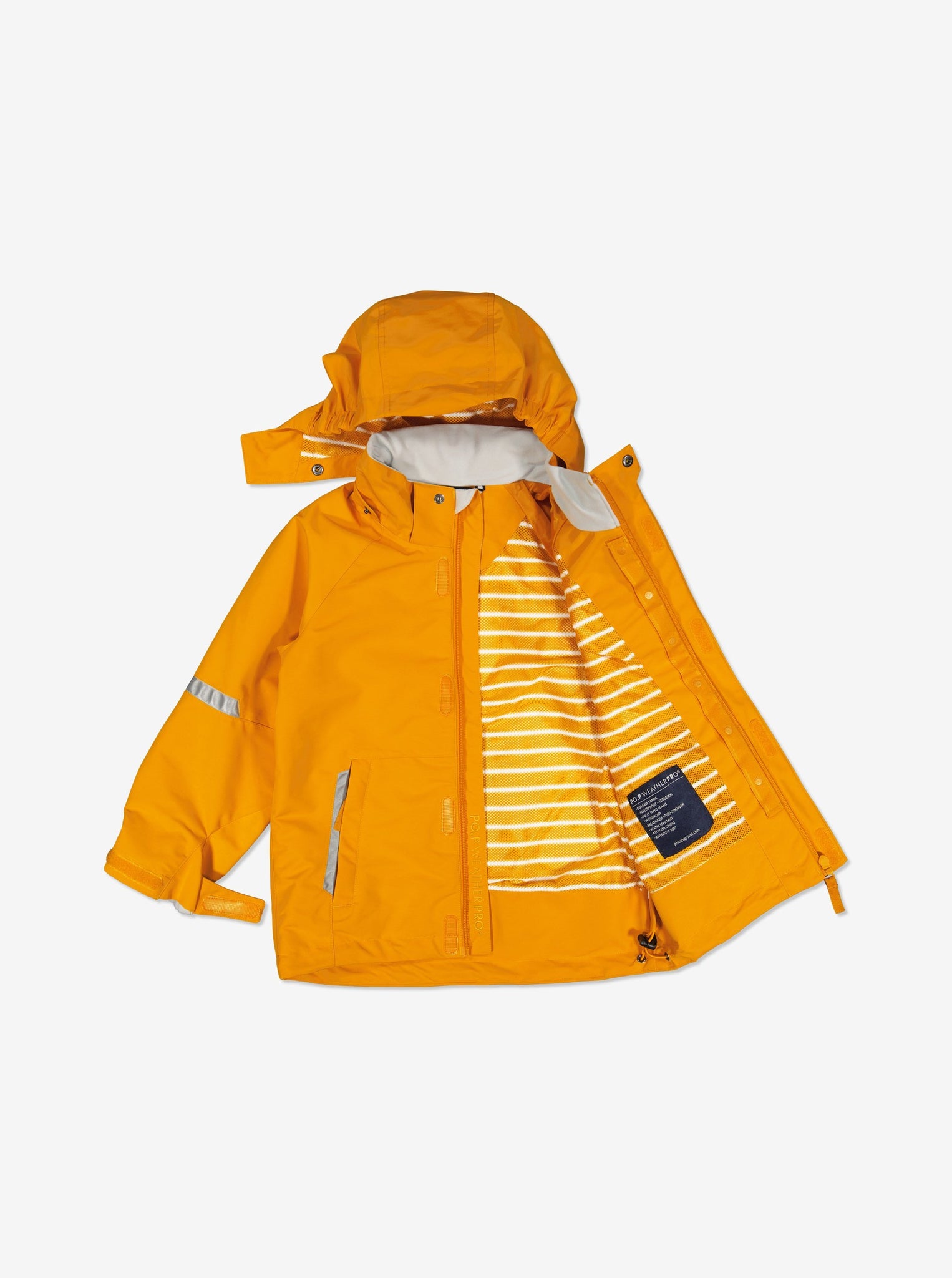 Yellow Kids Waterproof Jacket from Polarn O. Pyret Kidswear.  Waterproof Kids Jacket