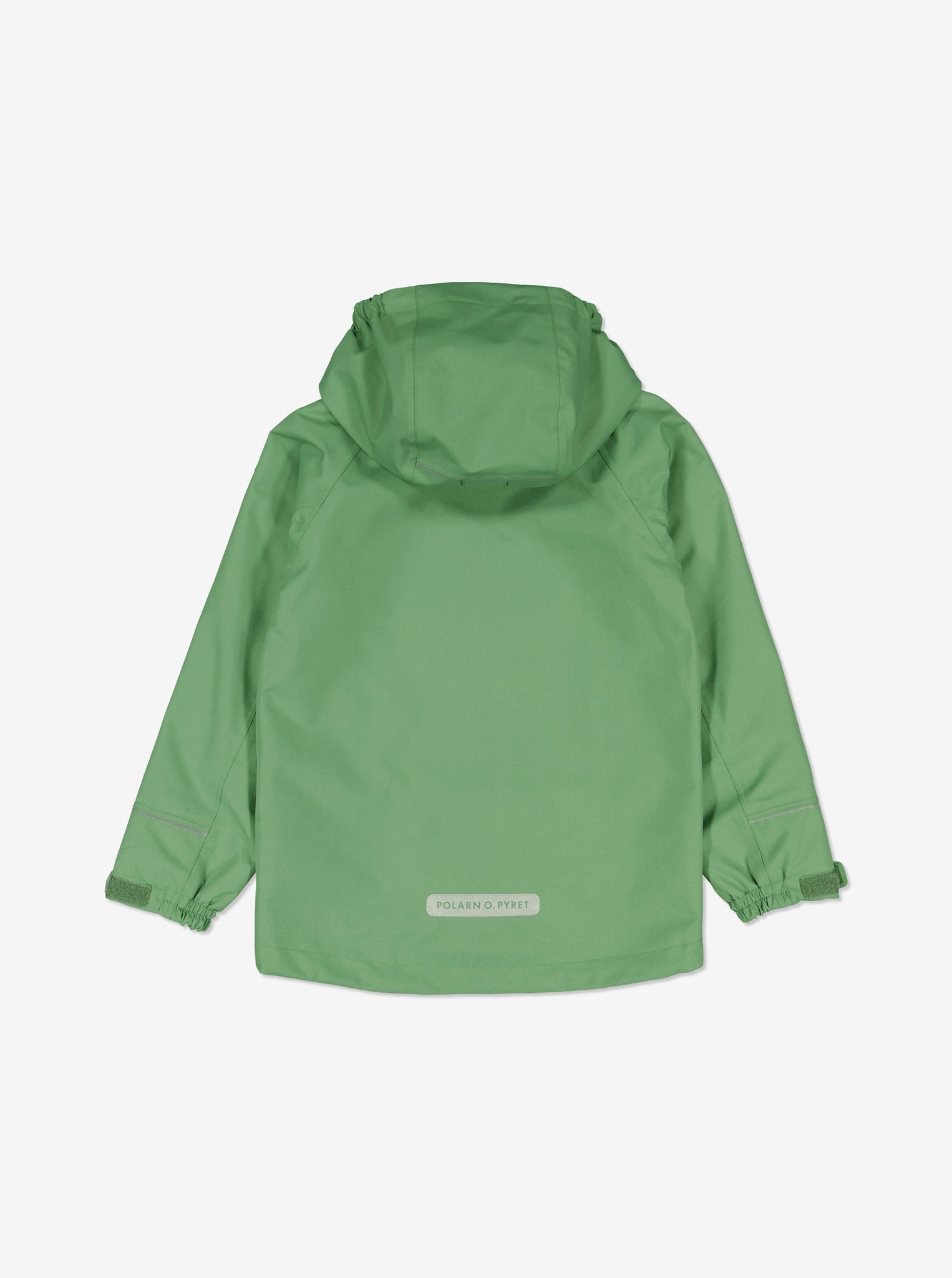 Green Kids Waterproof Jacket from Polarn O. Pyret Kidswear.  Eco friendly kids jackets