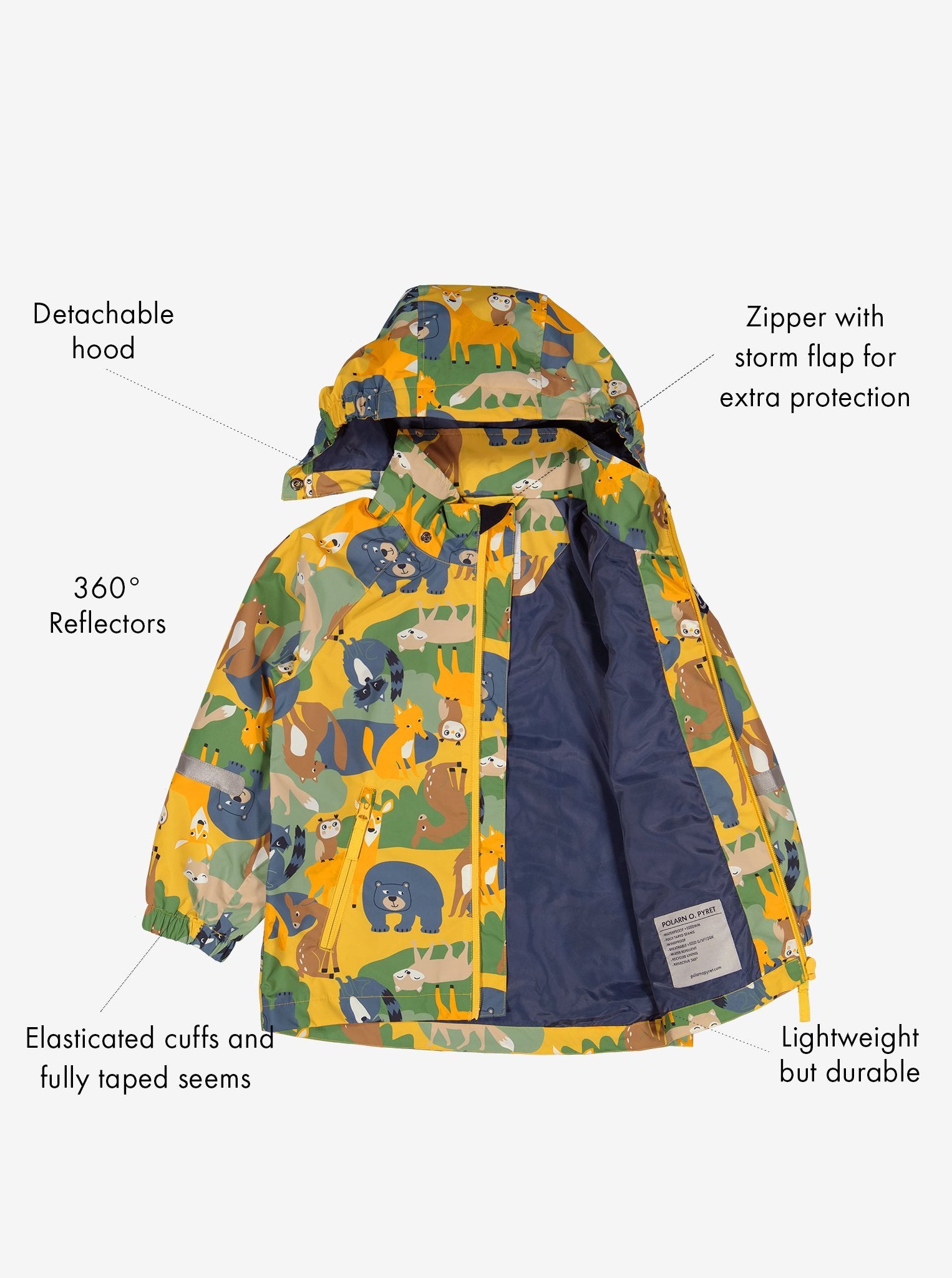 Colourful Kids Waterproof Jacket from Polarn O. Pyret Kidswear. Waterproof Kids Jacket