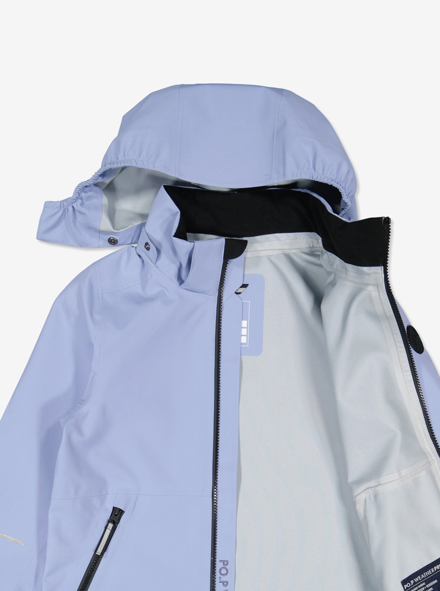 Blue Waterproof Kids Jacket from Polarn O. Pyret Kidswear. Waterproof Kids Jacket