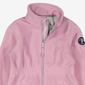 Kids Pink Showerproof Fleece from Polarn O. Pyret Kidswear. Quality Kids Fleece Jacket