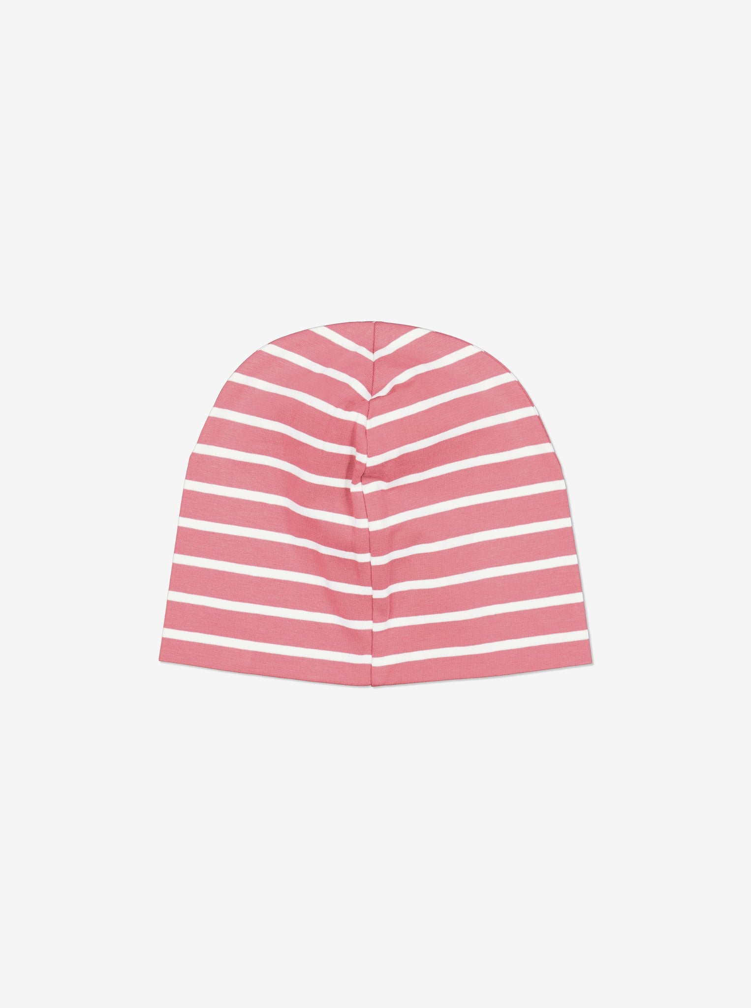Striped Pink Kids Beanie Hat from Polarn O. Pyret Kidswear. Warm kids beanie