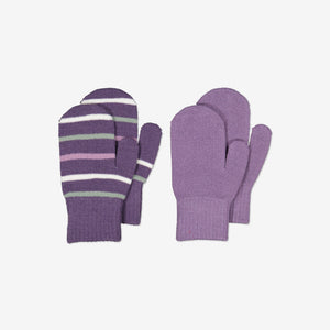 Purple Kids Magic Mittens from Polarn O. Pyret Kidswear. Warm kids Mittens 