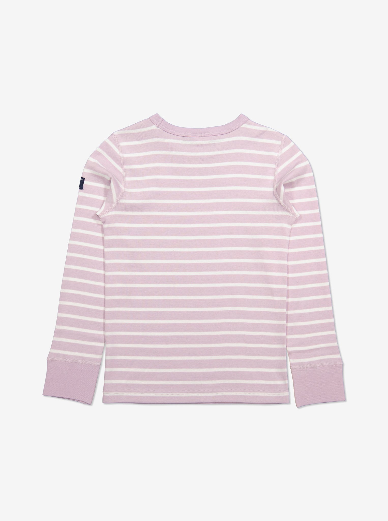  Organic Striped Pink Kids Top from Polarn O. Pyret Kidswear. Made with 100% organic cotton.