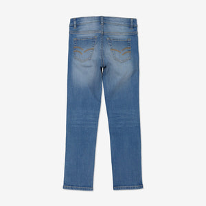  Organic Slim Fit Kids Light Denim Jeans from Polarn O. Pyret Kidswear. Made from ethically sourced materials.