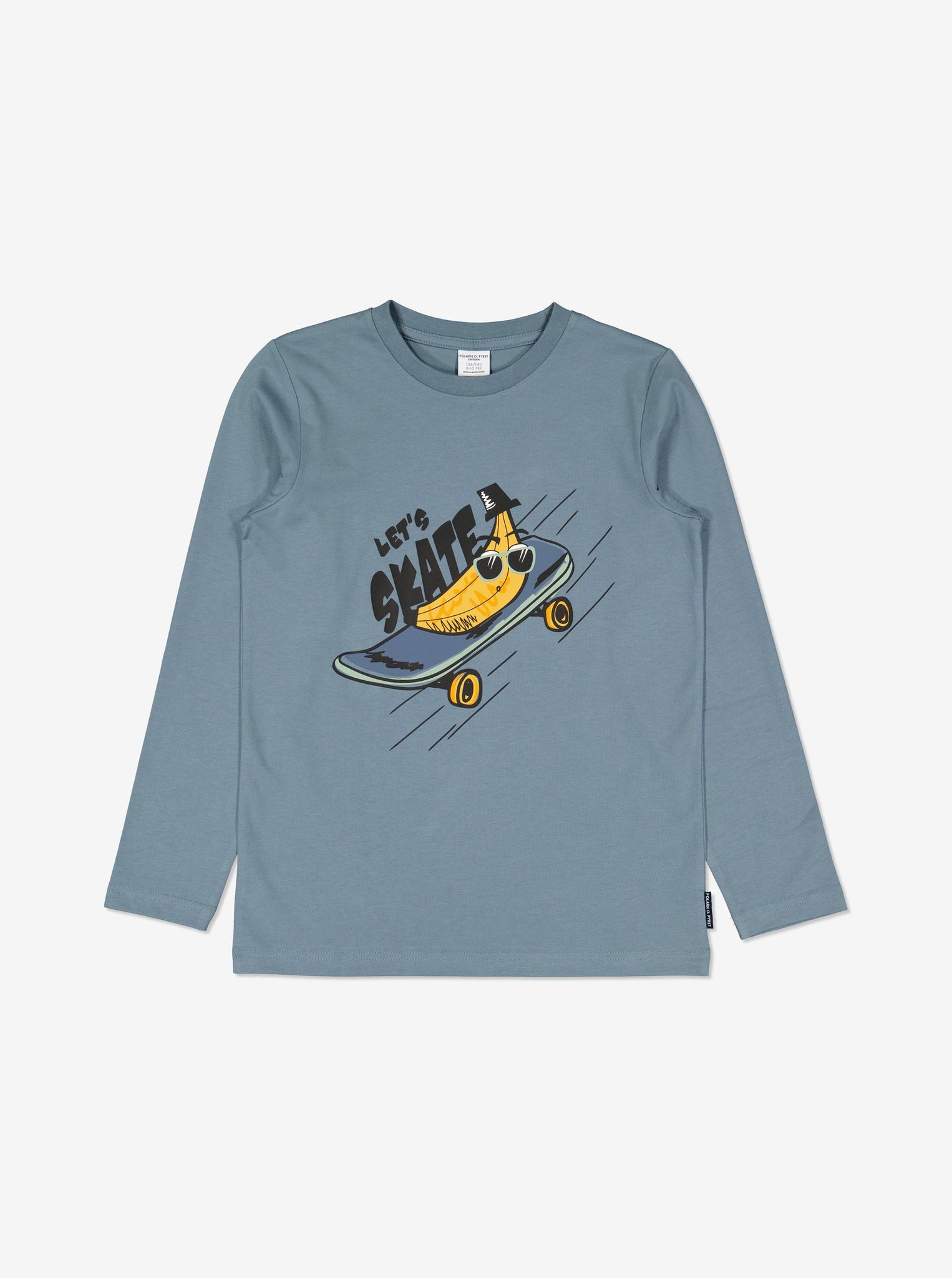  Organic Cotton Blue Boys Top from Polarn O. Pyret Kidswear. Made with 100% organic cotton.
