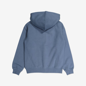  Durable  Boys Blue Hoodie from Polarn O. Pyret Kidswear. Made with 100% organic cotton.