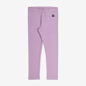  Organic Cotton Pink Kids Leggings from Polarn O. Pyret Kidswear. Made from environmentally friendly materials.