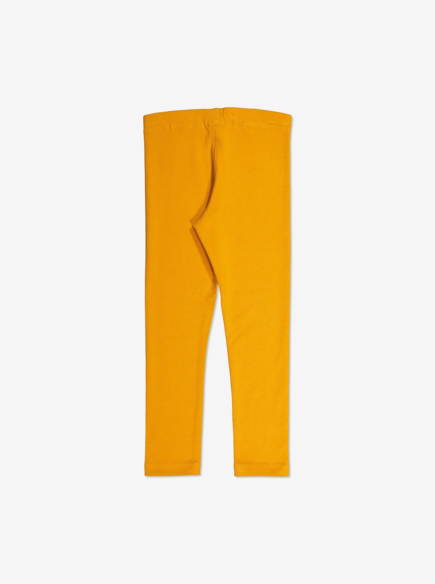  Organic Cotton Yellow Kids Leggings from Polarn O. Pyret Kidswear. Made from sustainable materials.