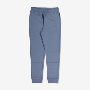  Organic Blue Kids Joggers from Polarn O. Pyret Kidswear. Made with 100% organic cotton.