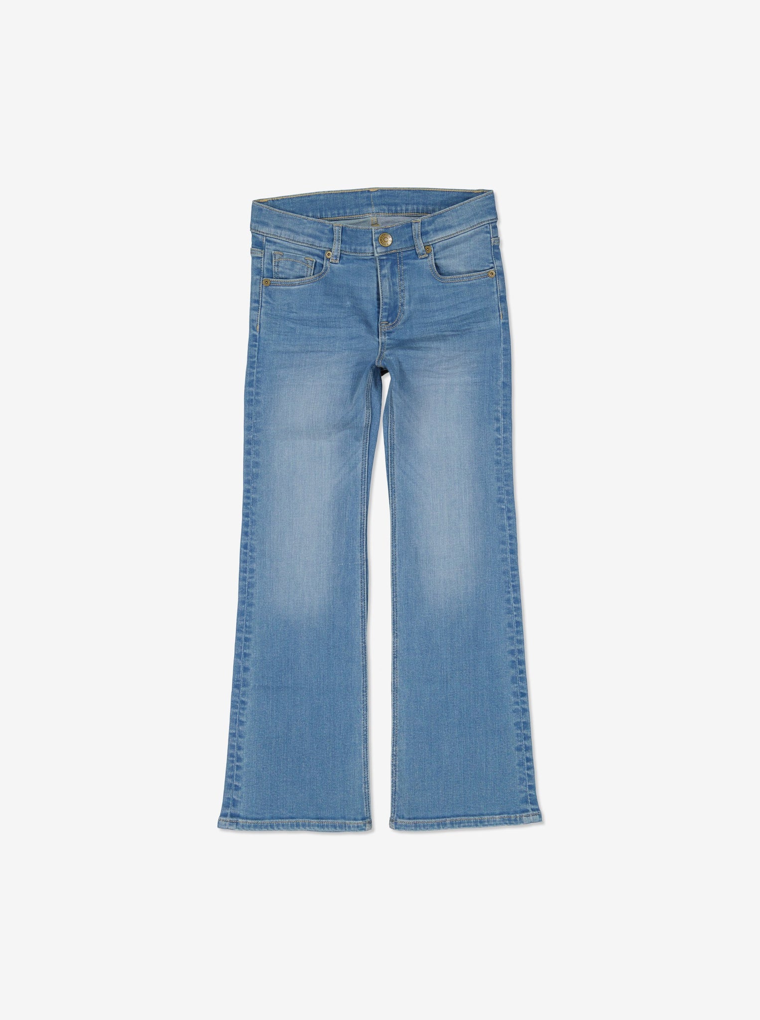  Durable  Kids Light Denim Jeans from Polarn O. Pyret Kidswear. Made from environmentally friendly materials.