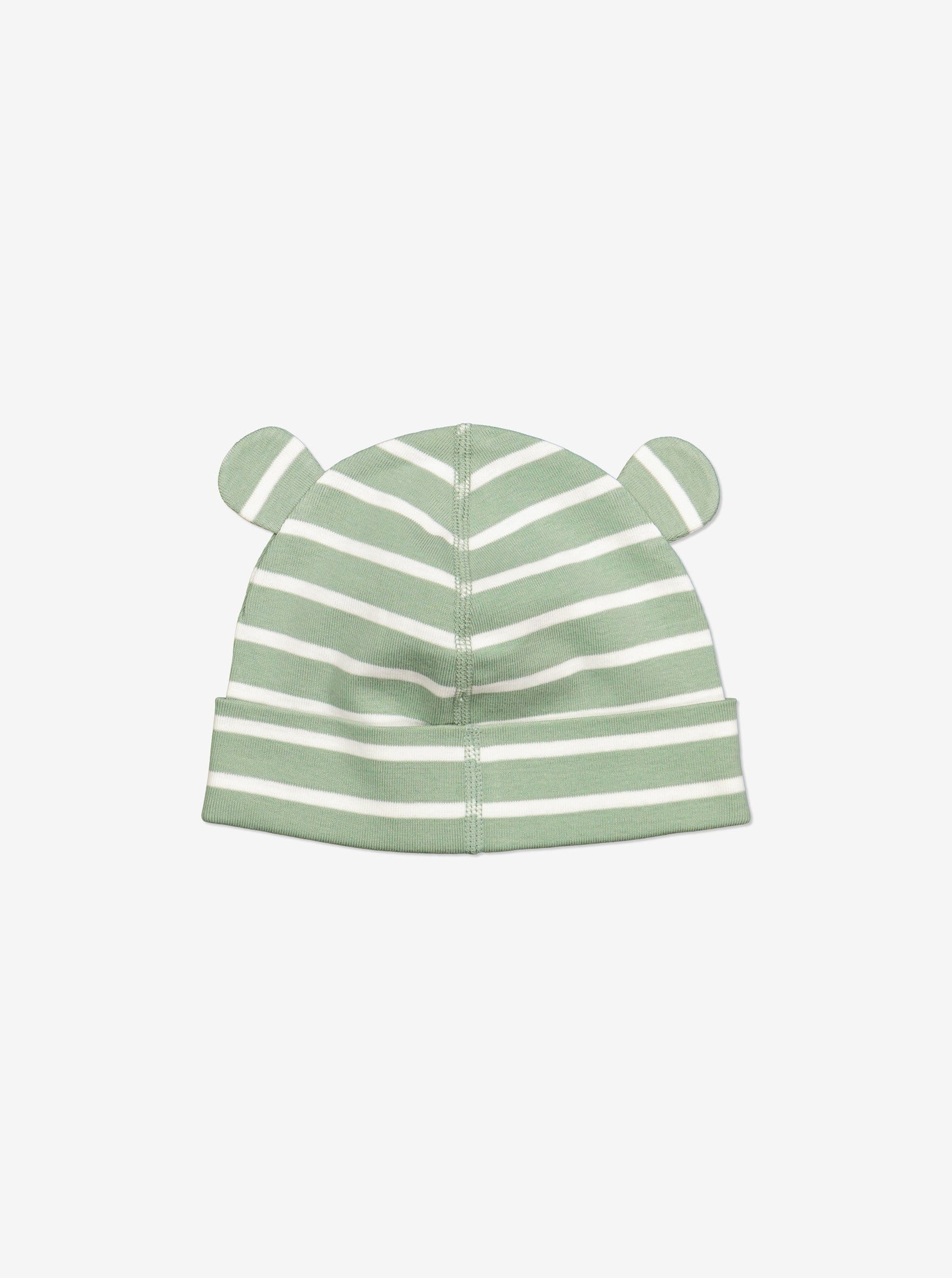  Organic Green Baby Beanie Hat from Polarn O. Pyret Kidswear. Made with 100% organic cotton.