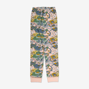  Organic Pink Animal Print Kids Pyjamas from Polarn O. Pyret Kidswear. Made from ethically sourced materials.