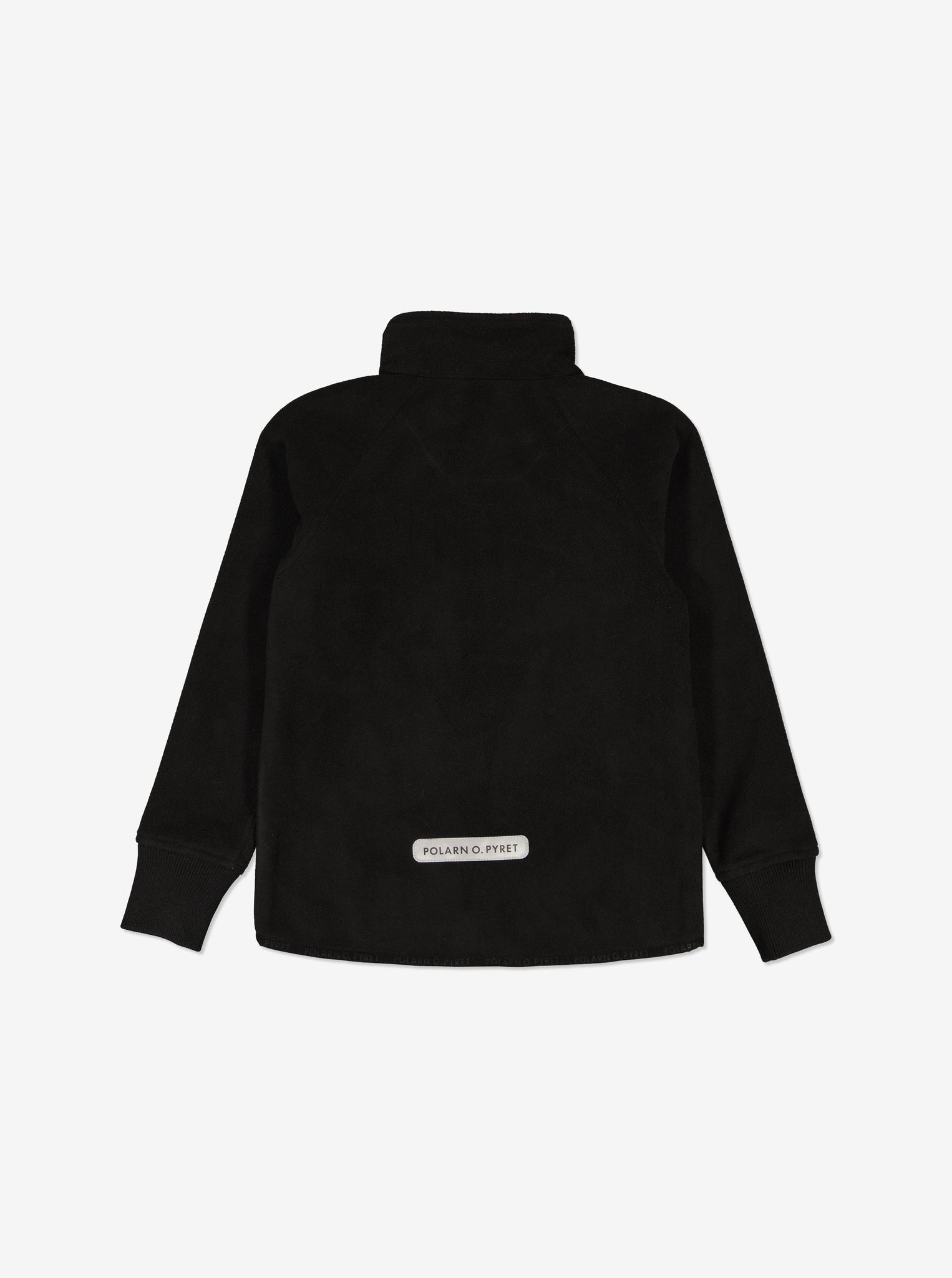Kids Black Showerproof Fleece Jacket from Polarn O. Pyret Kidswear. Quality Kids Fleece Jacket