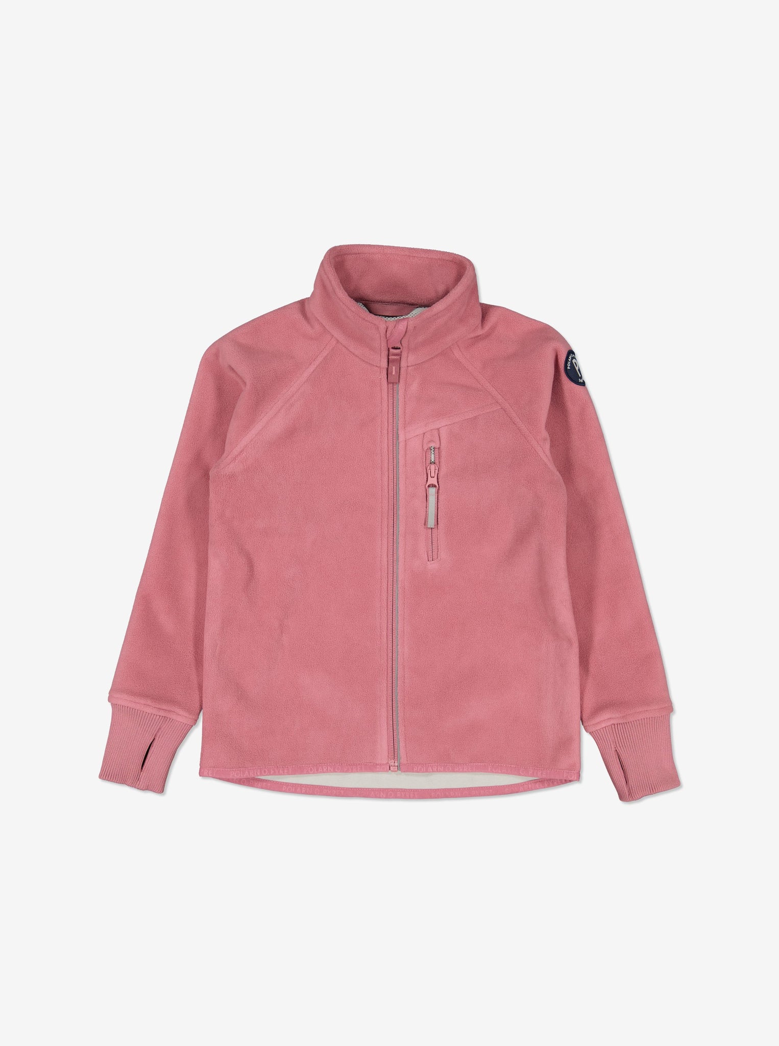 Pink Kids Showerproof Fleece Jacket from Polarn O. Pyret Kidswear. Quality Kids Fleece Jacket