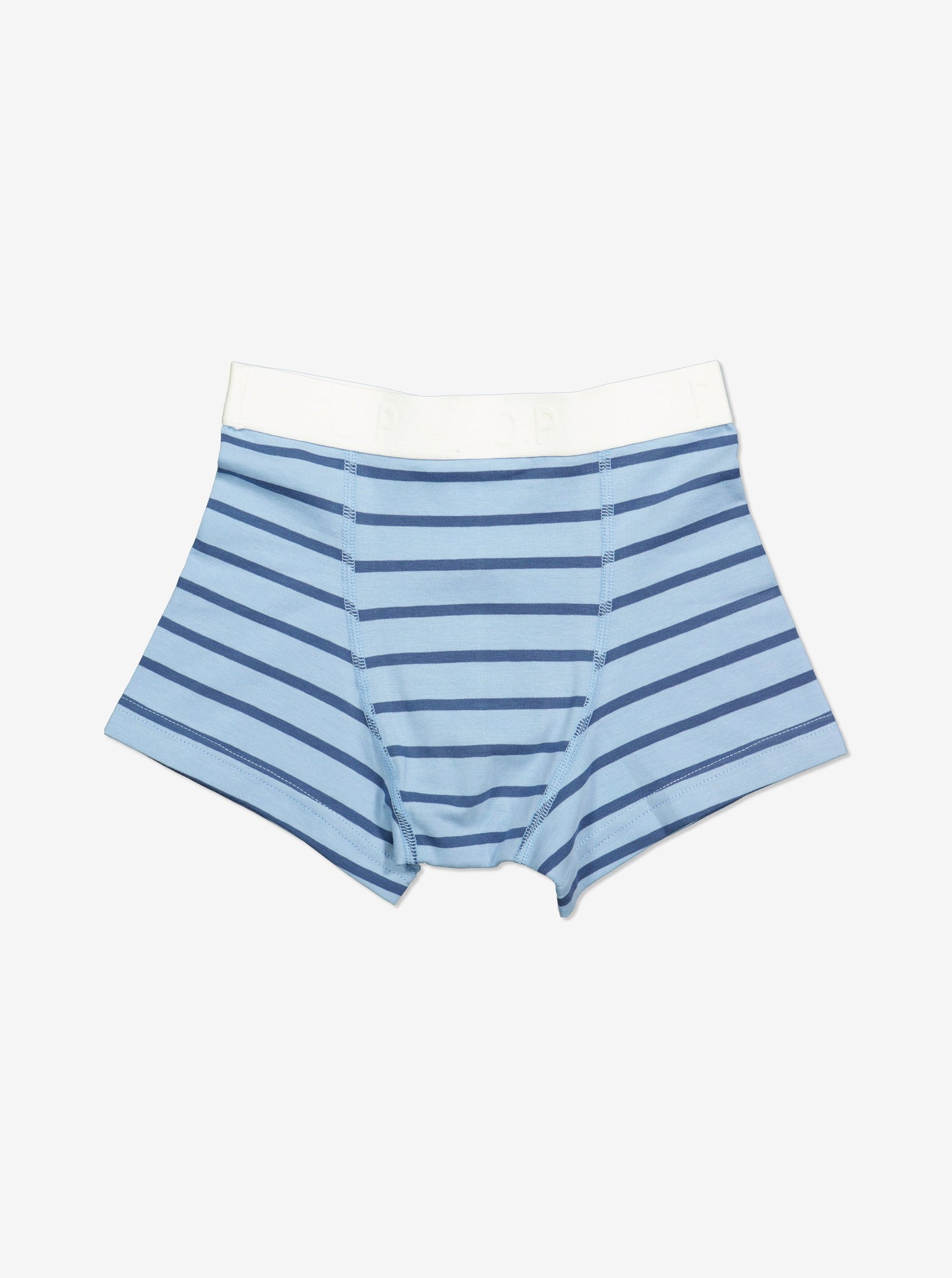  Organic Blue Boxer Shorts from Polarn O. Pyret Kidswear. Made from environmentally friendly materials.