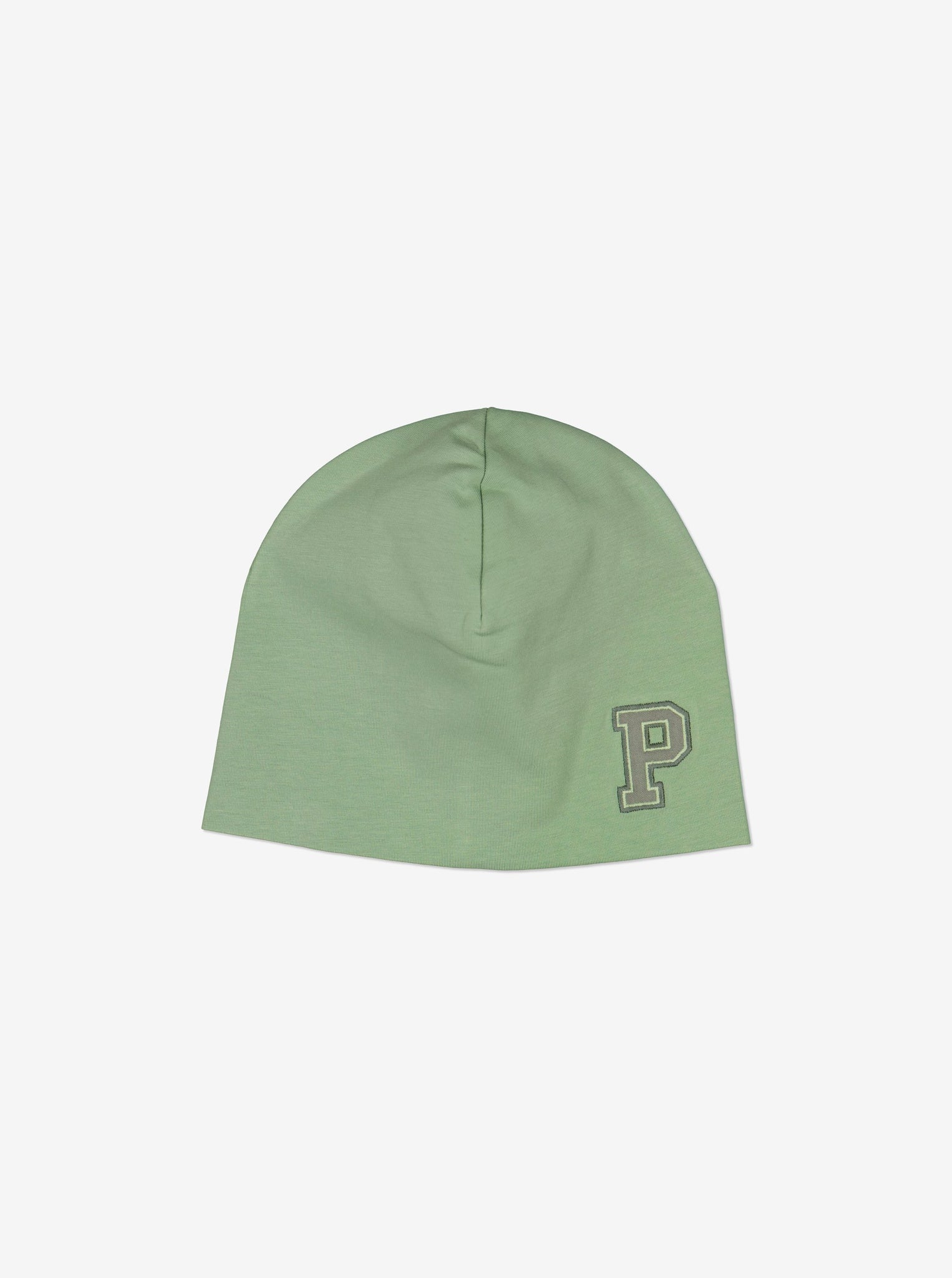 Green Kids Beanie Hat from Polarn O. Pyret Kidswear. Warm kids beanie