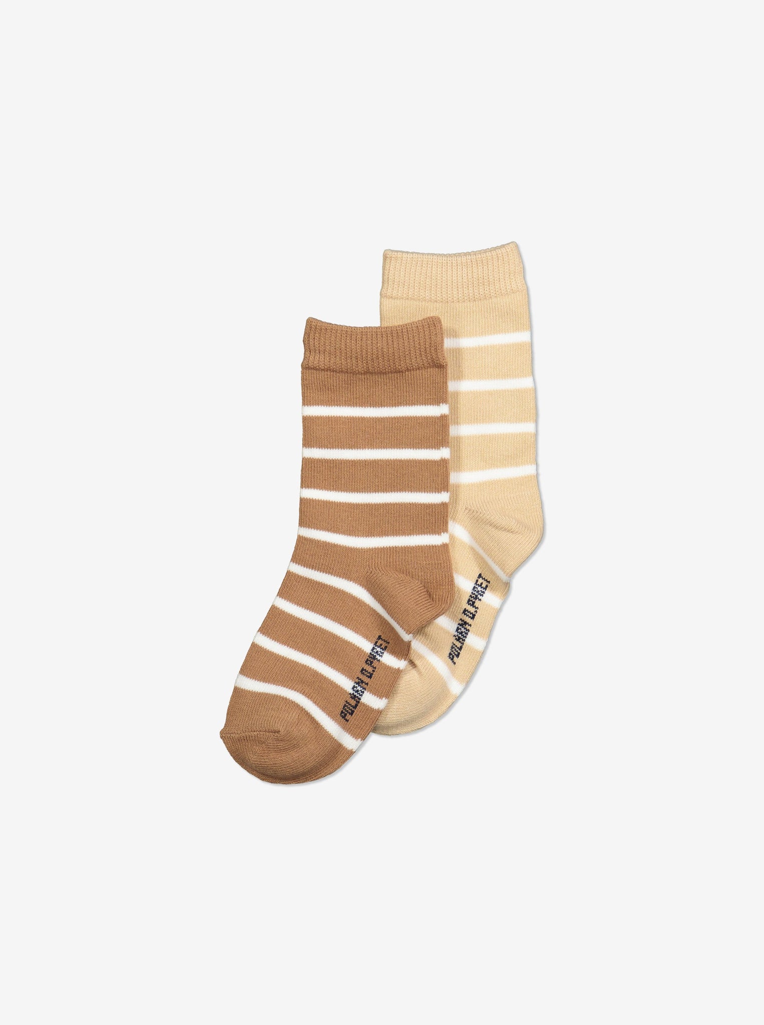  Organic Beige Kids Socks Multipack from Polarn O. Pyret Kidswear. Made from ethically sourced materials.