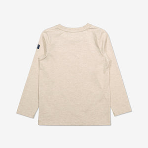  Organic Beige Race Car Kids Top from Polarn O. Pyret Kidswear. Made with 100% organic cotton.