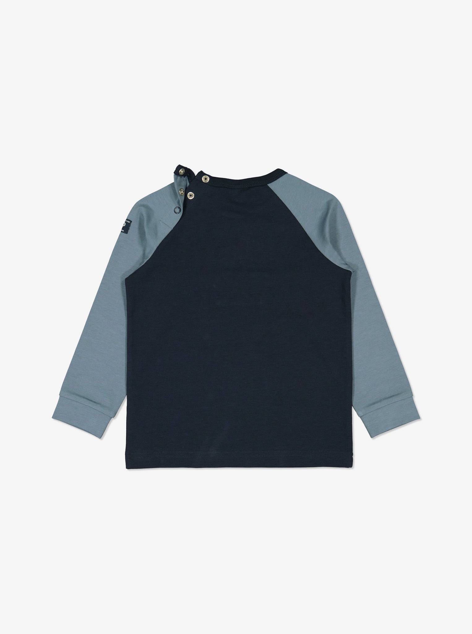  Organic Navy Police Kids Top from Polarn O. Pyret Kidswear. Made from environmentally friendly materials.
