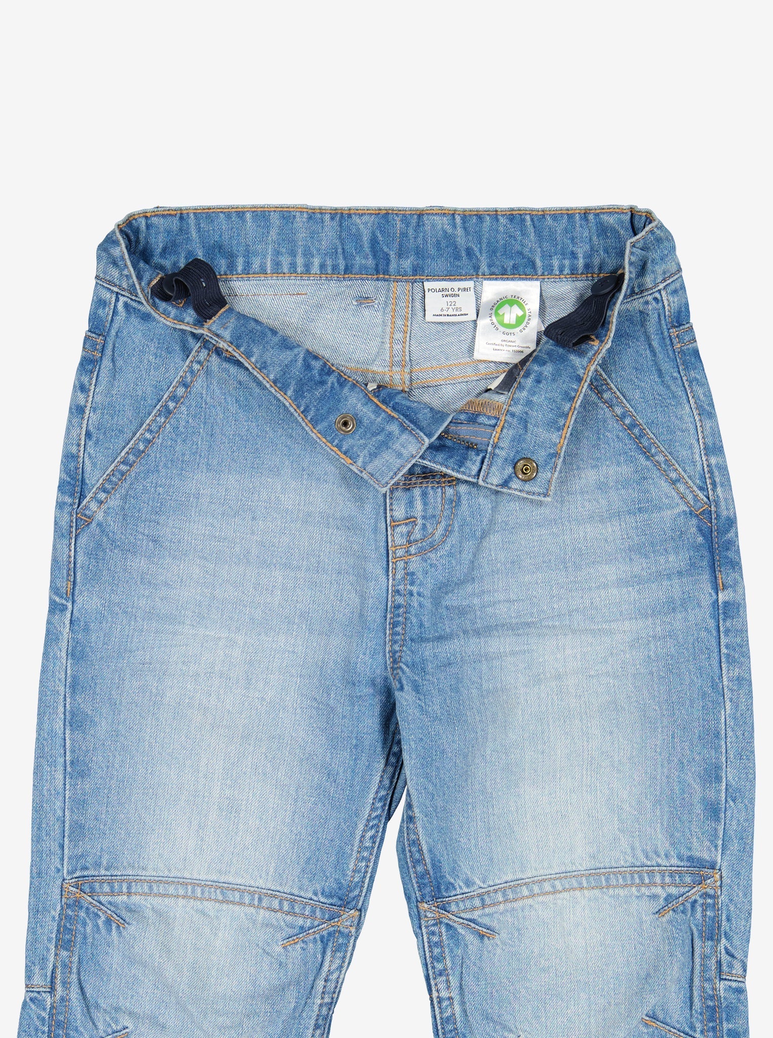  Blue Denim Kids Shorts from Polarn O. Pyret Kidswear. Made using ethically sourced materials.