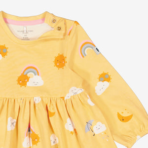  Rainbow Newborn Baby Dress from Polarn O. Pyret Kidswear. Made using environmentally friendly materials.
