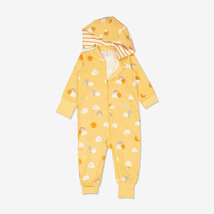  Rainbow Print Newborn Baby All In One from Polarn O. Pyret Kidswear. Made from sustainable materials.