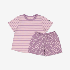 Purple Heart Girls Short Pyjamas