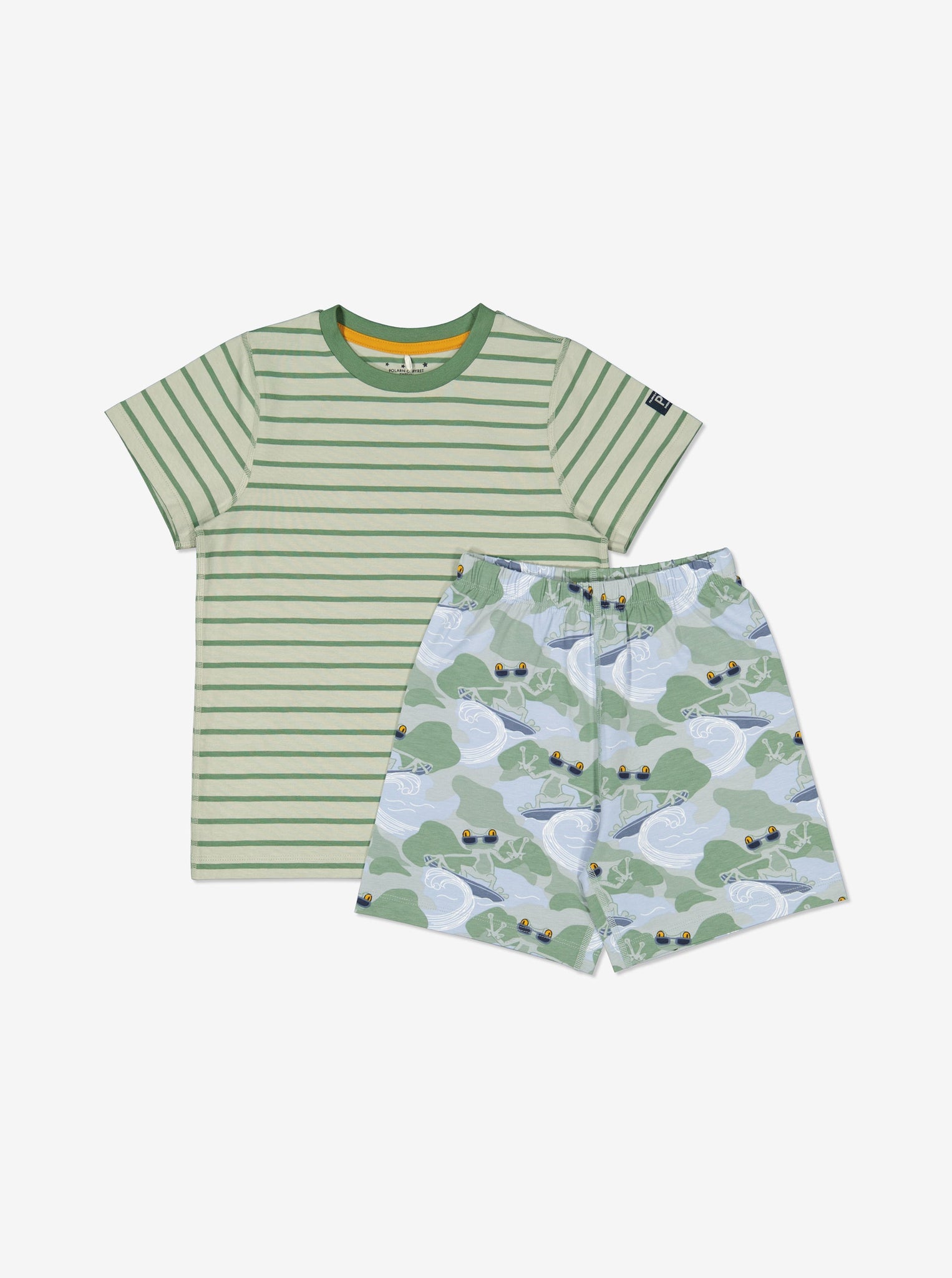 Short Green Kids Pyjamas