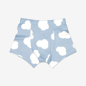  Organic Cotton Blue Boys Boxer Shorts from Polarn O. Pyret Kidswear. Made using ethically sourced materials.
